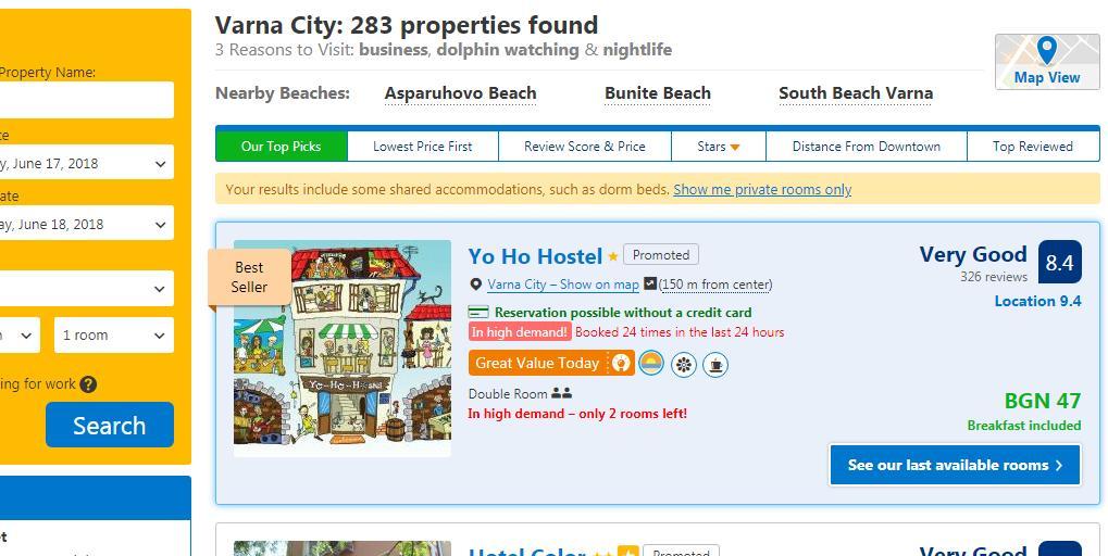 Yo Ho Hostel Várna Kültér fotó